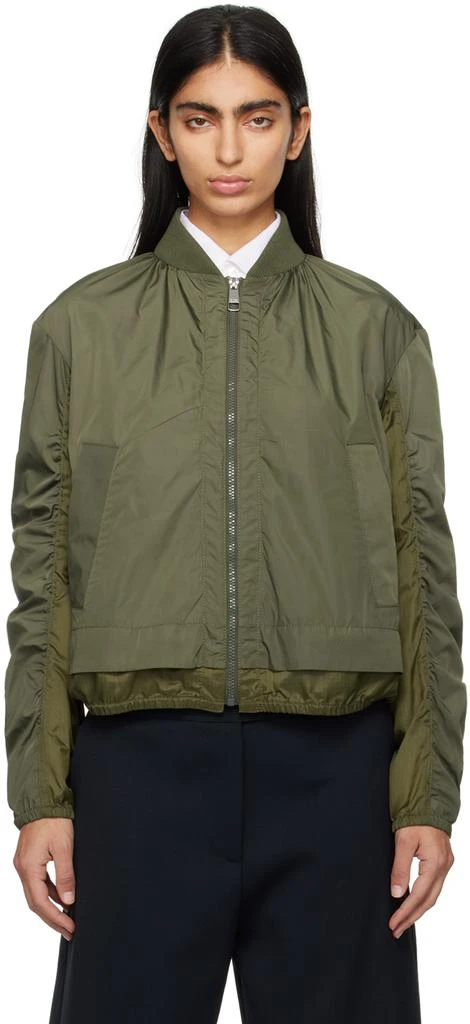 商品Hugo Boss|Khaki Paneled Bomber Jacket,价格¥2270,第1张图片