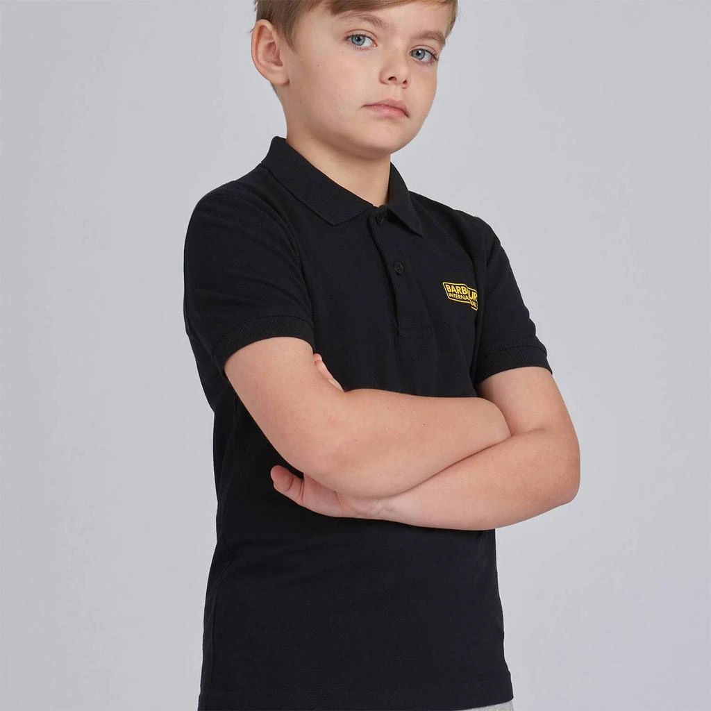 商品Barbour|Barbour International Boys' Essential Polo - Black,价格¥130,第1张图片