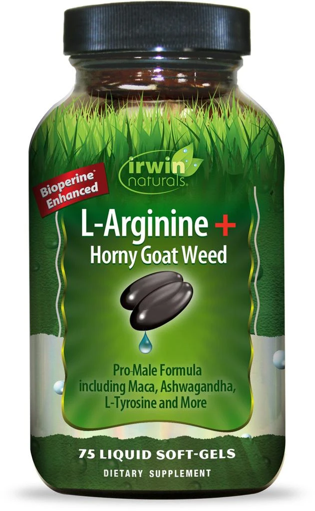 商品Irwin Naturals|Horny Goat Weed and L Arginine,价格¥170,第1张图片