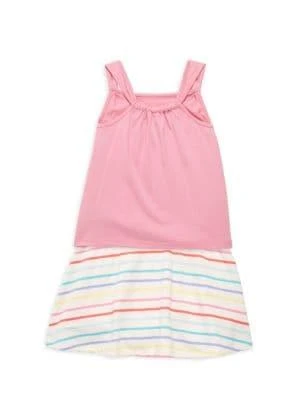 商品Juicy Couture|Little Girl’s 2-Piece Rainbow Logo Top & Skort Set,价格¥120,第2张图片详细描述