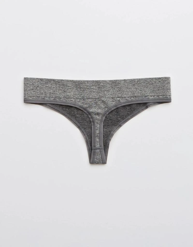 商品Aerie|Aerie Seamless Stripe Thong Underwear,价格¥46,第2张图片详细描述