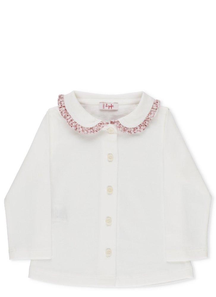 Il Gufo Ruffled Collar Cardigan商品第1张图片规格展示