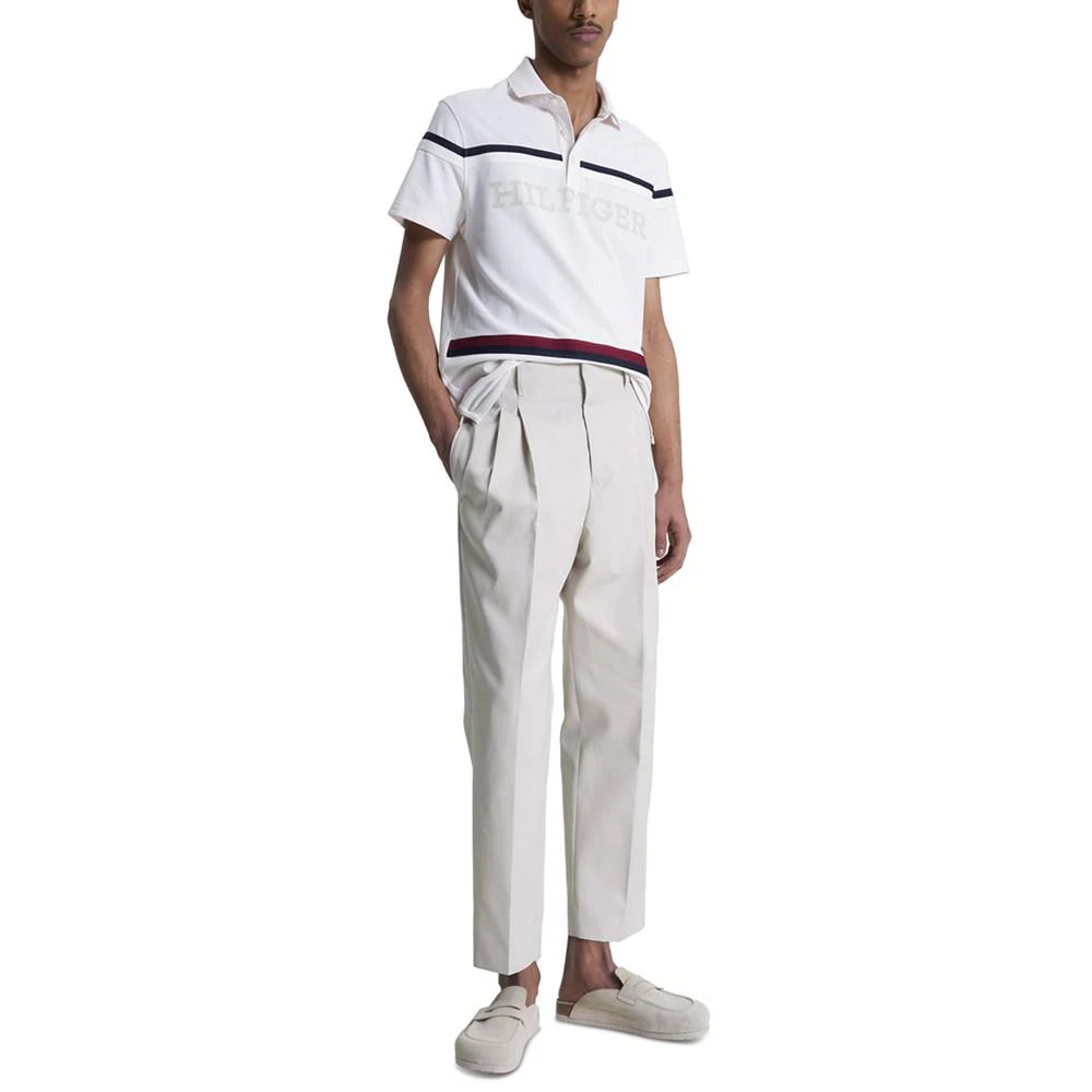 商品Tommy Hilfiger|Men's Cotton Global Stripe Monotype Regular Fit Polo,价格¥268,第4张图片详细描述