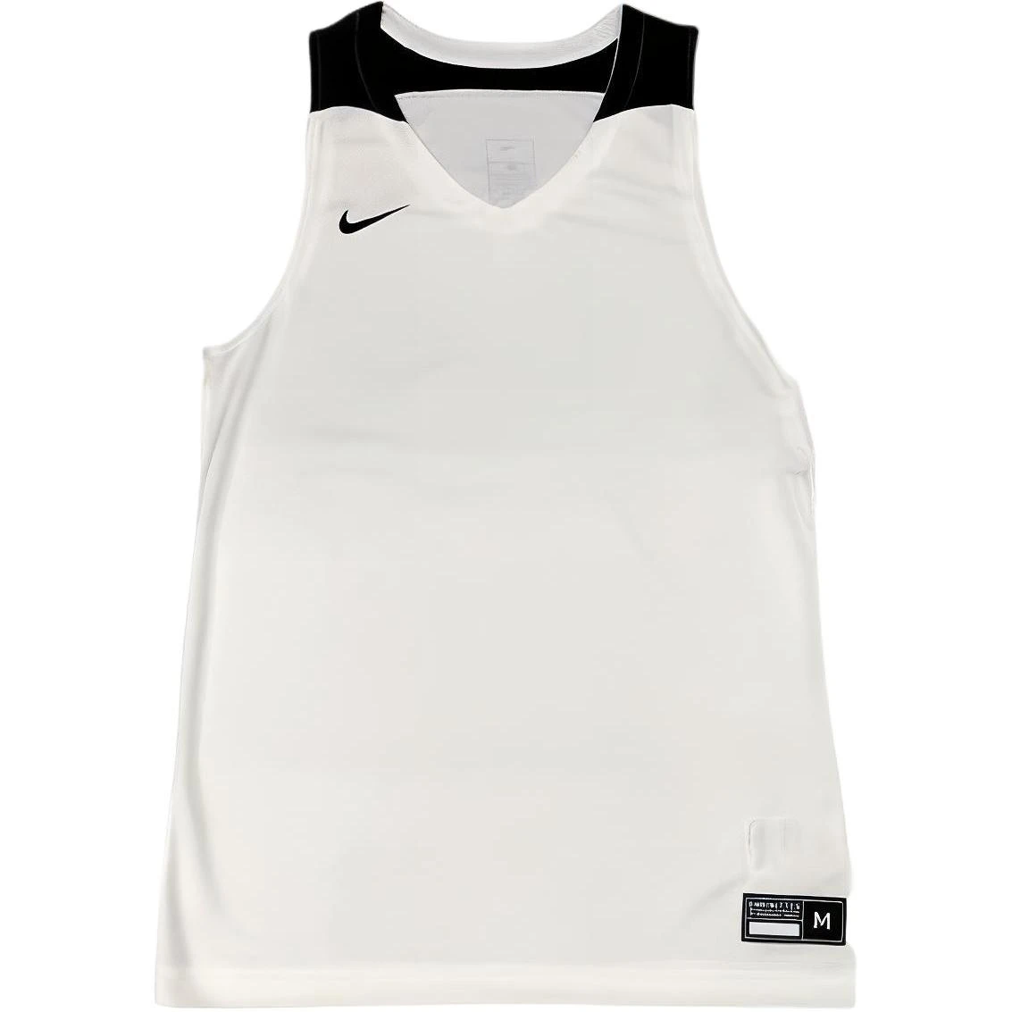 商品[国内直发] NIKE|[预售3天]纯色品牌Logo图案贴标印花V领吊带背心 男款 白色,价格¥250,第1张图片