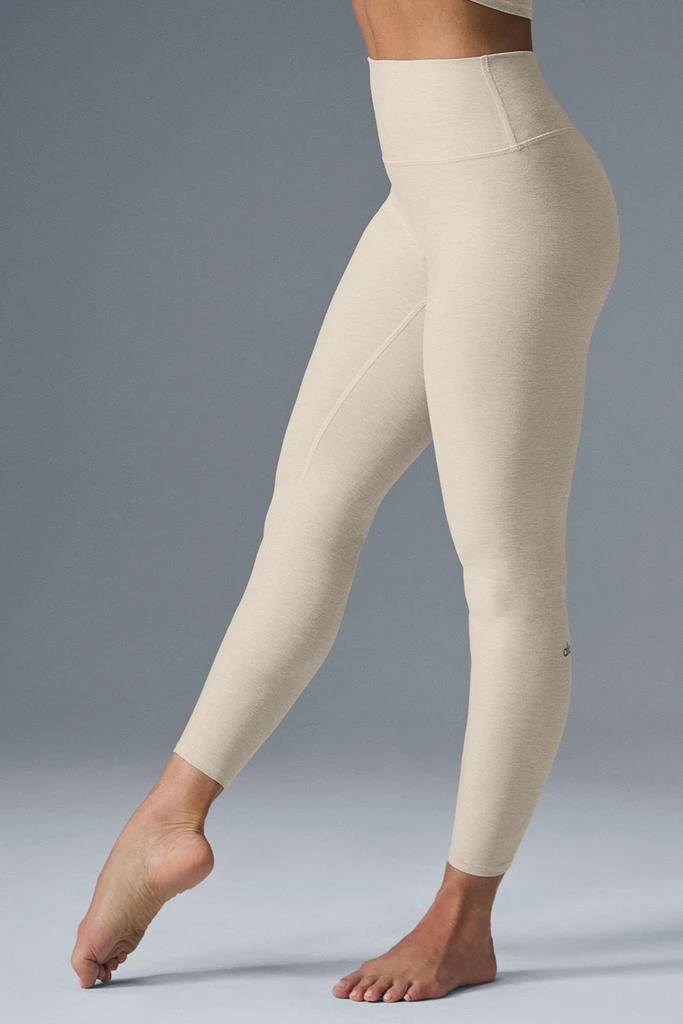 商品Alo|Alosoft High-Waist 7/8 Highlight Legging - Oatmeal Heather,价格¥735,第4张图片详细描述