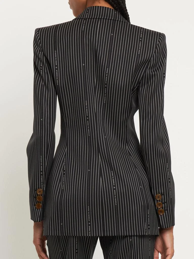 商品Vivienne Westwood|Rita Pinstripe Wool & Cotton Blazer,价格¥6311,第2张图片详细描述