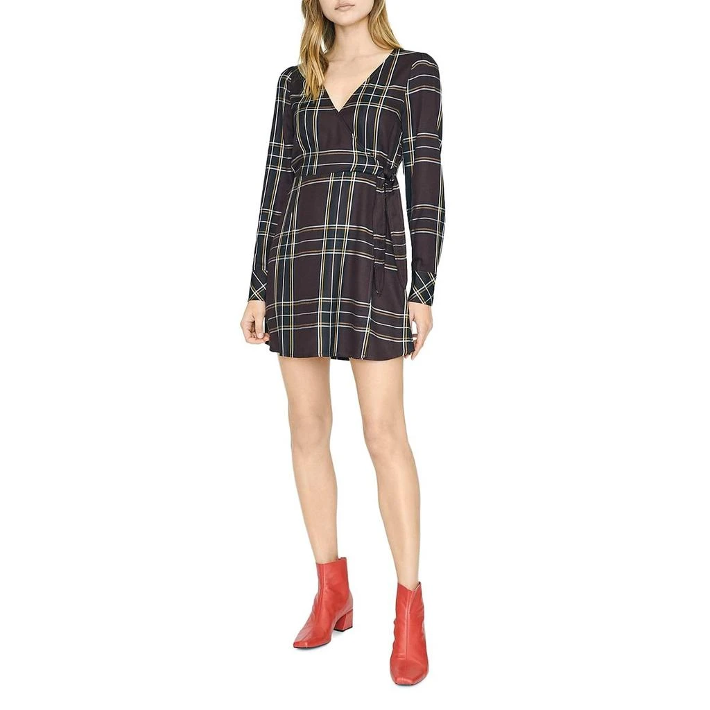 商品Sanctuary|Sanctuary Womens Upbeat Faux Wrap Plaid Cocktail And Party Dress,价格¥109,第2张图片详细描述