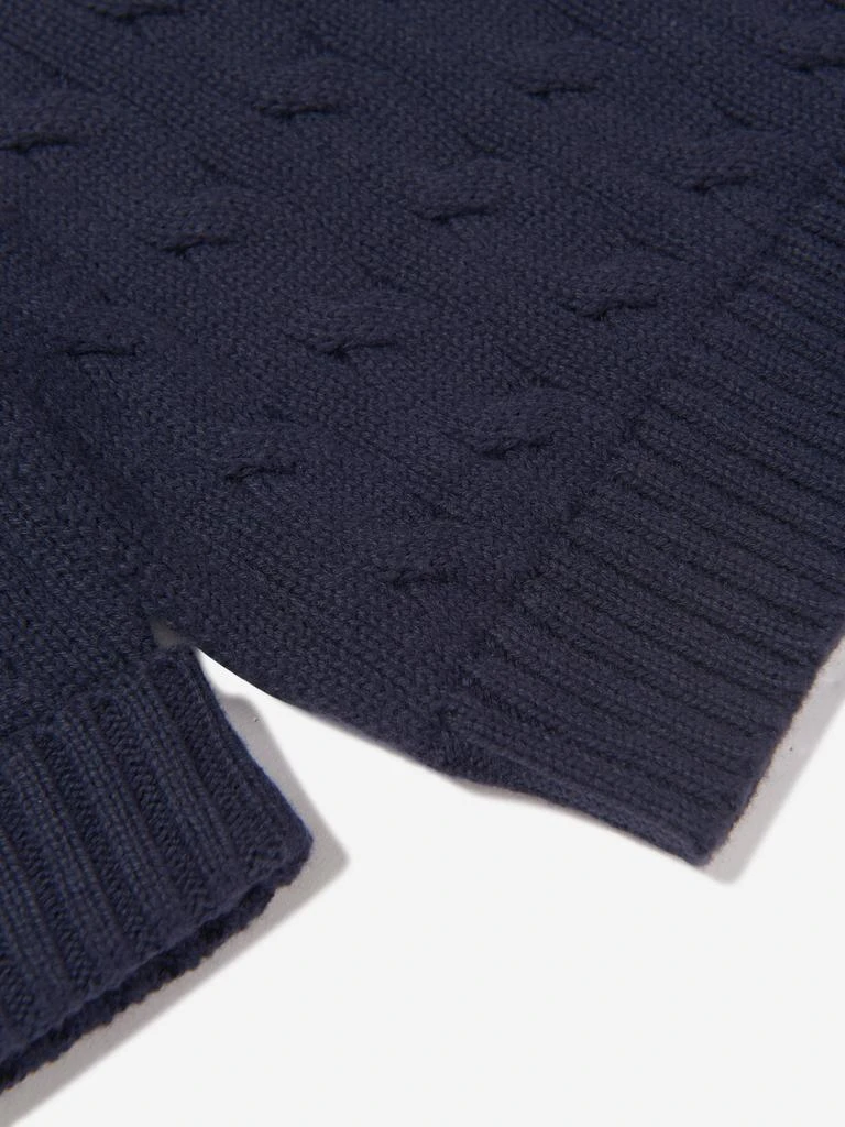 商品Ralph Lauren|Ralph Lauren Baby Boys Cable Knit Sweater in Navy,价格¥937,第4张图片详细描述