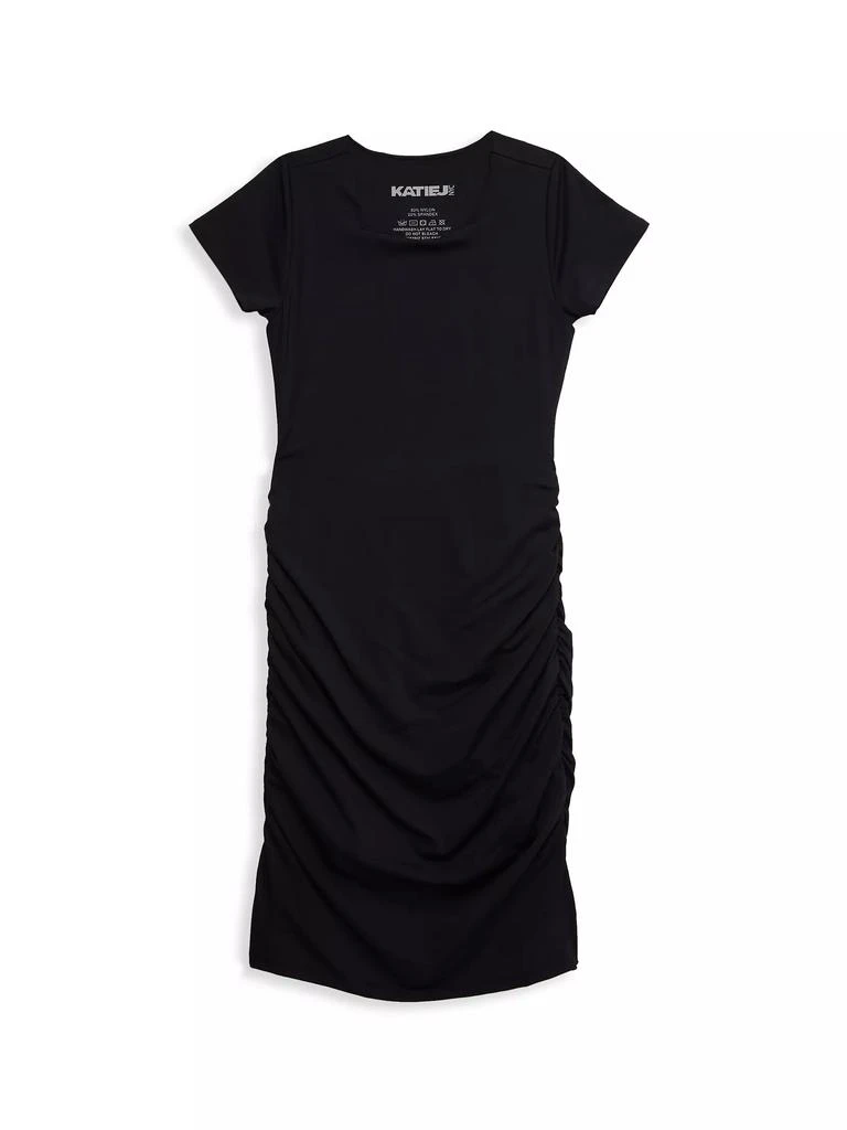 商品KatieJ NYC|Girl's Riley Ruched Dress,价格¥659,第1张图片