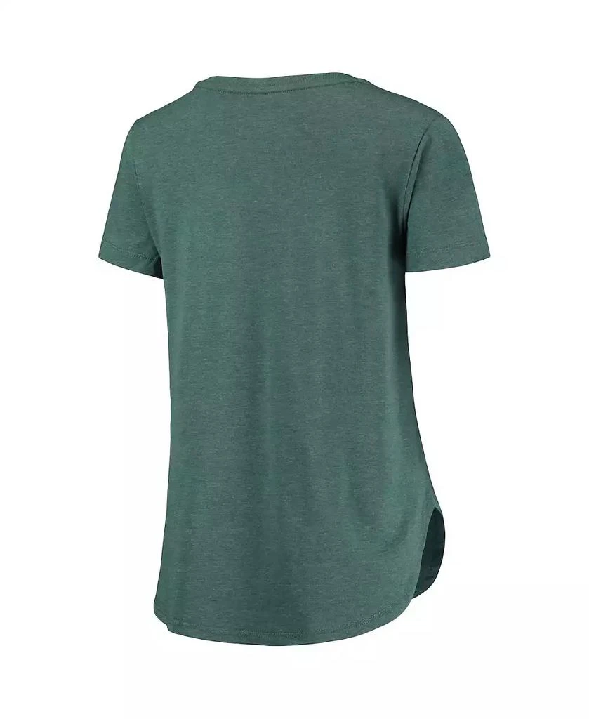 商品Colosseum|Women's Heathered Green Michigan State Spartans PoWered By Title IX T-shirt,价格¥188,第3张图片详细描述