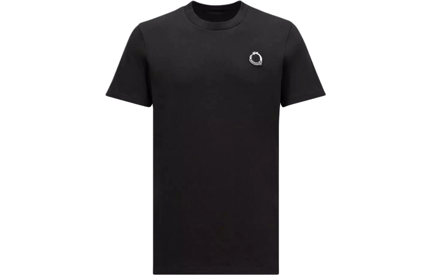 商品[国内直发] Moncler|盟可睐 SS24 印花Logo圆领短袖套头T恤 男款 黑色,价格¥2670,第1张图片