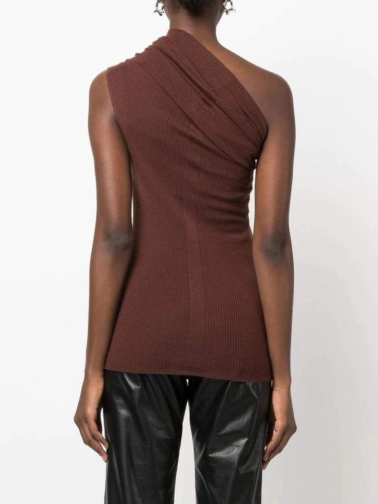 商品Rick Owens|RICK OWENS ribbed one shoulder top,价格¥1993,第4张图片详细描述