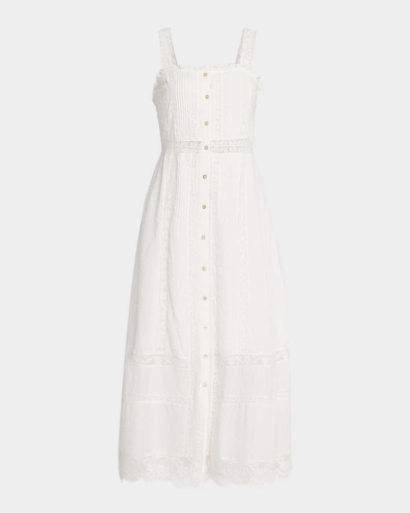 商品LOVESHACKFANCY|Judalon Cotton Midi Dress,价格¥3052,第1张图片
