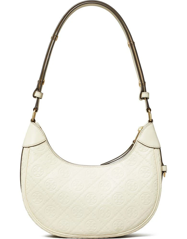 商品Tory Burch|T-Monogram Embossed Crescent Shoulder Bag,价格¥2687,第3张图片详细描述