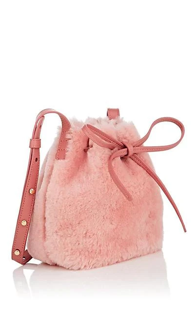 商品Mansur Gavriel|Mini Mini Shearling Bucket Bag,价格¥3681,第3张图片详细描述