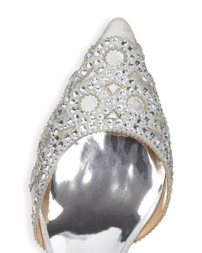 商品Badgley Mischka|金属仿麂皮高跟鞋,价格¥1740,第5张图片详细描述