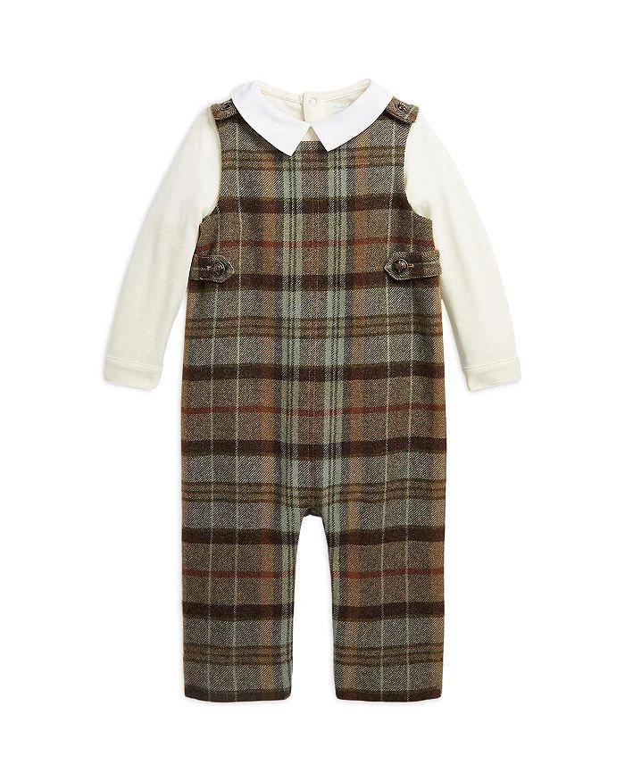 商品Ralph Lauren|Boys' Bodysuit & Tweed Overalls Set - Baby,价格¥1392,第1张图片详细描述