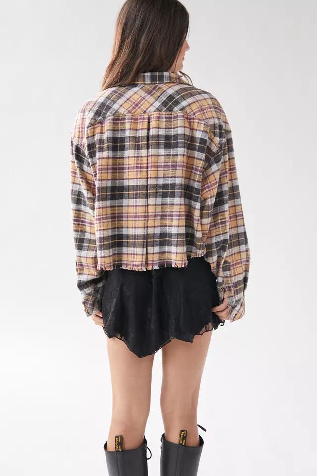 BDG Joey Flannel Cropped Button-Down Shirt商品第5张图片规格展示