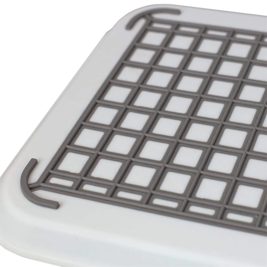 商品Home Basics|Home Basics Anti-Slip Plastic Serving Tray with Easy Grip Handles, White,价格¥147,第4张图片详细描述