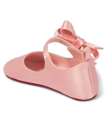 商品Christian Louboutin|Baby Lou Babe satin ballet flats,价格¥2705,第2张图片详细描述