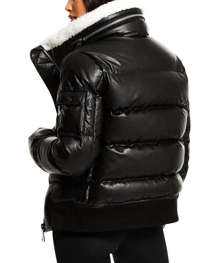 Allegra Faux Leather Puffer Coat 商品