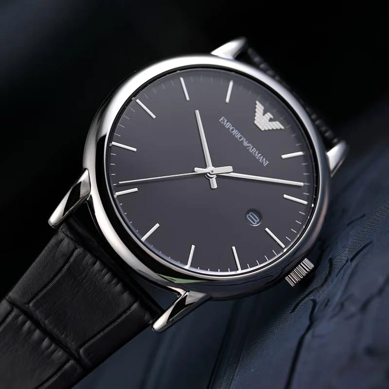 阿玛尼(Emporio Armani) 时尚休闲皮带欧美石英腕表男士AR2500 商品