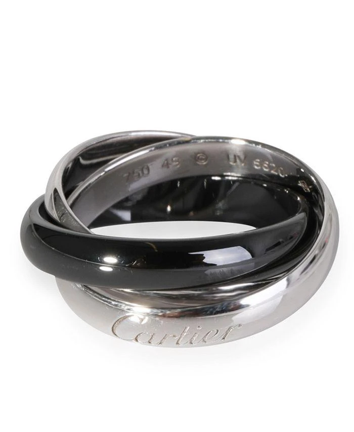 商品[二手商品] Cartier|Trinity Ring in Ceramic and 18K White Gold,价格¥7217,第1张图片