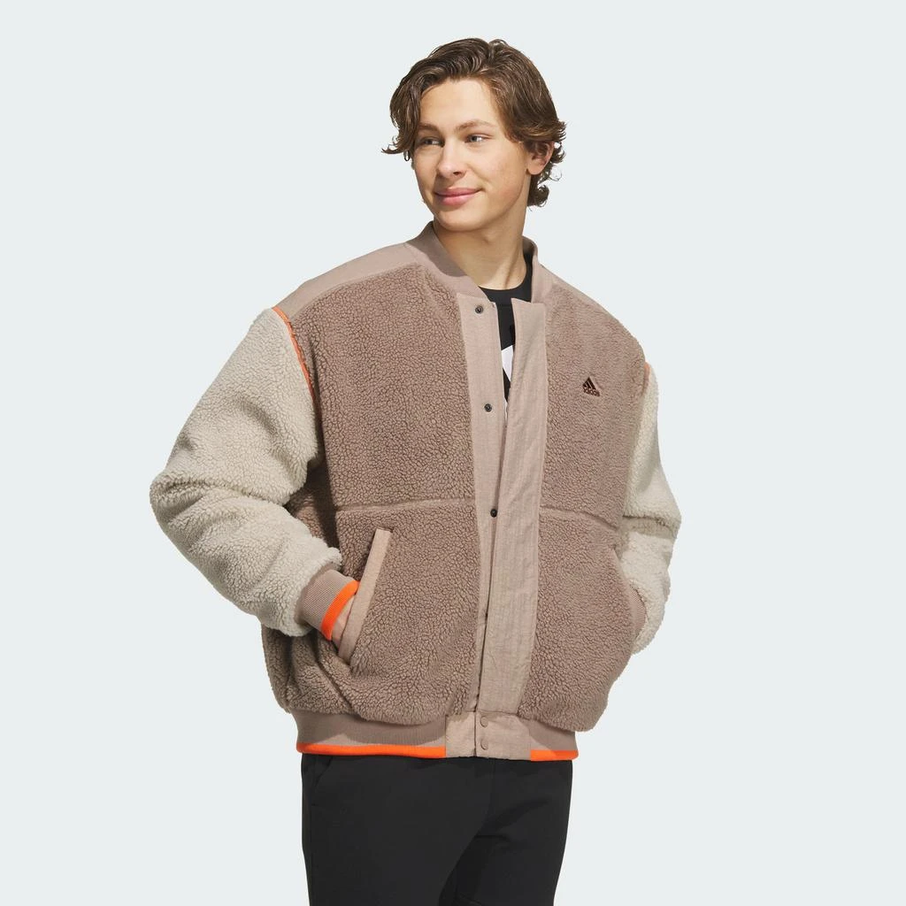 商品Adidas|FLEECE COLLEGIATE PADDED JACKET,价格¥749,第3张图片详细描述