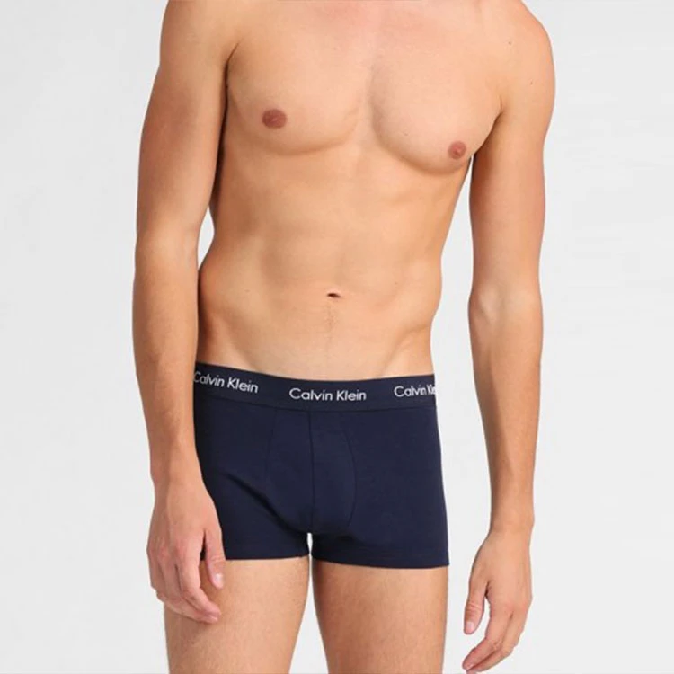 商品[国内直发] Calvin Klein|CK/ 字母Logo平角内裤 男款 3条装 2件装 多色,价格¥285,第6张图片详细描述