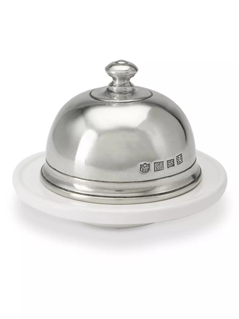 商品Match|Convivio Pewter & Ceramic Butter Dome,价格¥866,第1张图片
