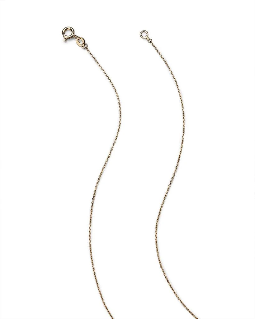 Diamond Hummingbird Pendant Necklace in 14K Yellow Gold, 0.09 tcw 商品