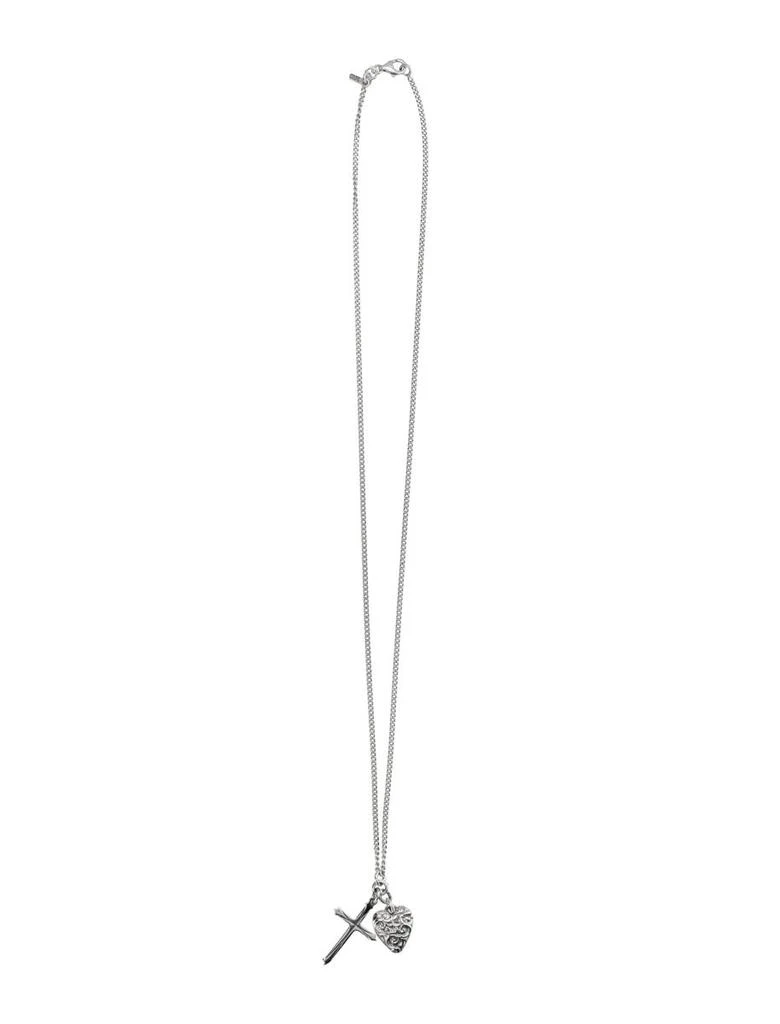 商品Emanuele Bicocchi|EMANUELE BICOCCHI Cross and heart pendant necklace,价格¥1495,第1张图片