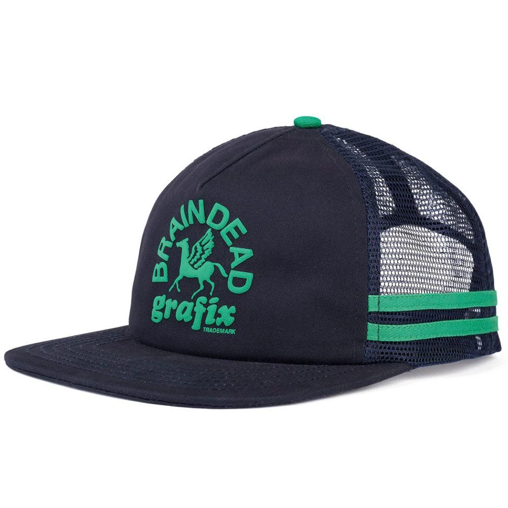 商品Brain Dead|Grafix 5 Panel Trucker Cap 'Navy / Teal',价格¥277,第1张图片