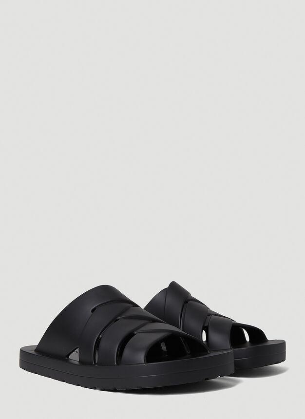 商品Bottega Veneta|Plat Sandals in Black,价格¥3651,第4张图片详细描述