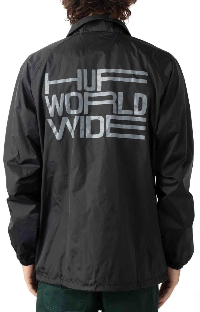 商品HUF|Disorder Coaches Jacket - Black,价格¥384,第3张图片详细描述