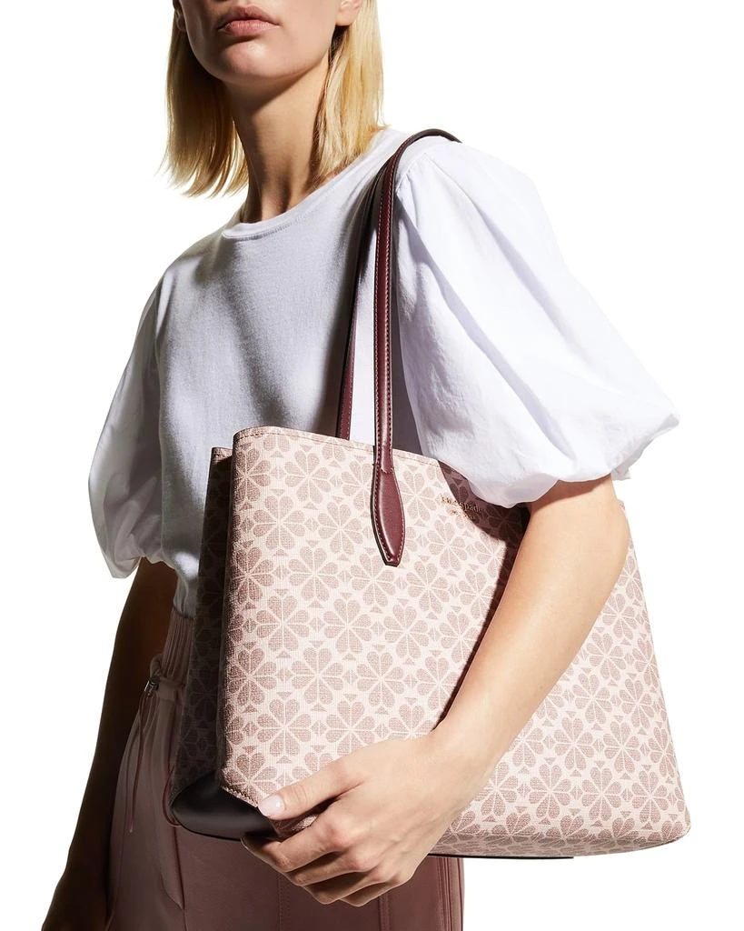 商品Kate Spade|spade flower coated canvas large tote bag,价格¥1180,第2张图片详细描述