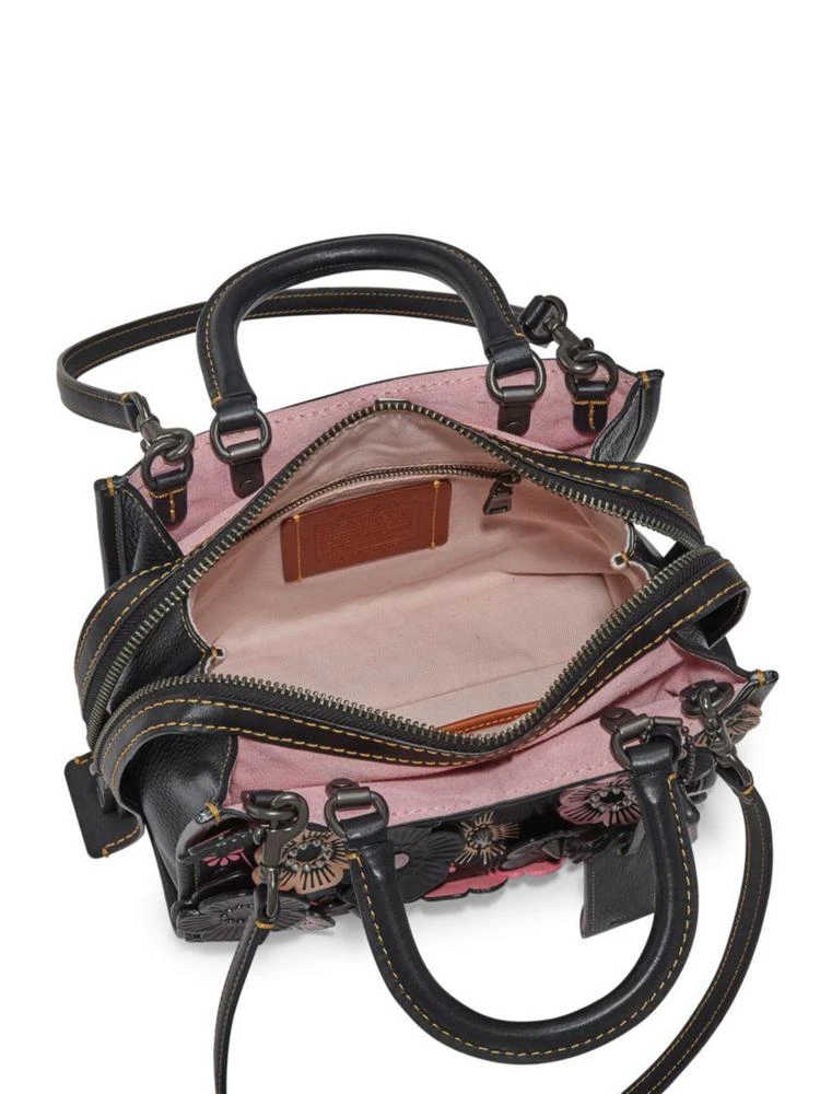 商品Coach|花朵装饰手提斜挎包,价格¥6738,第2张图片详细描述