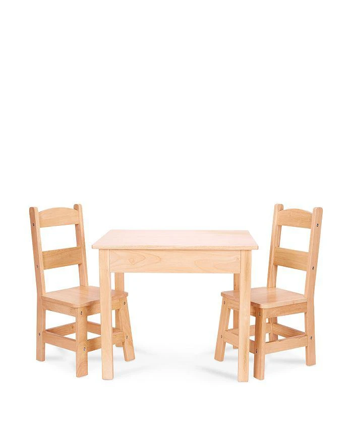 商品Melissa & Doug|Melissa & Doug Wooden Table and Chairs Set - Ages 3-8,价格¥1347,第1张图片