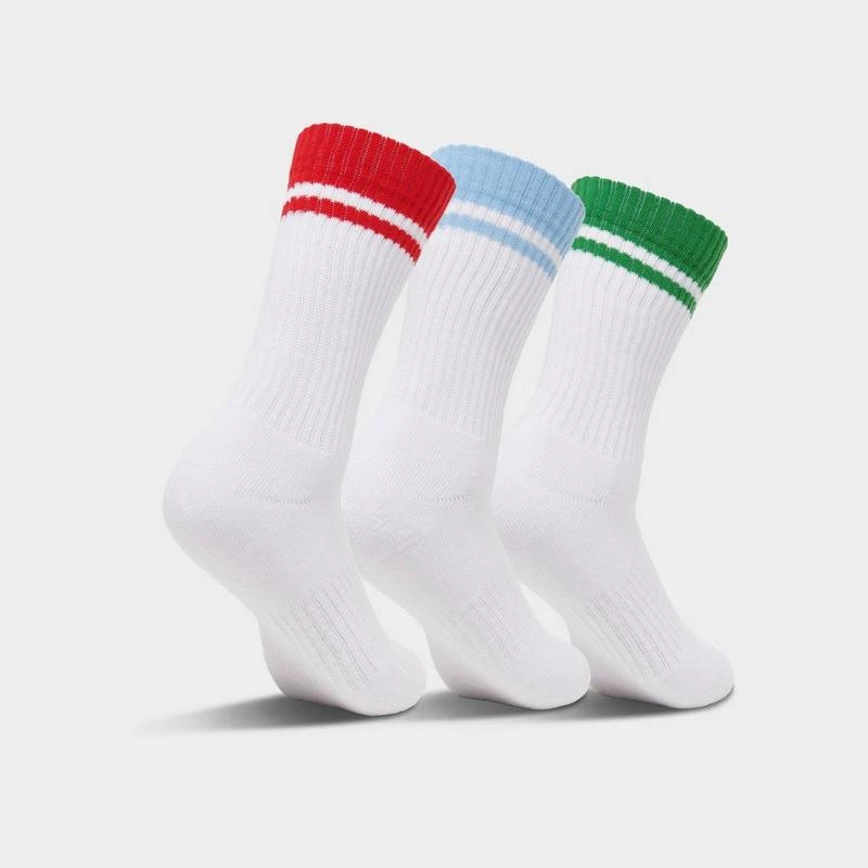 商品ForceField|Sonneti Varsity Stripe Crew Socks (3-Pack),价格¥37,第2张图片详细描述
