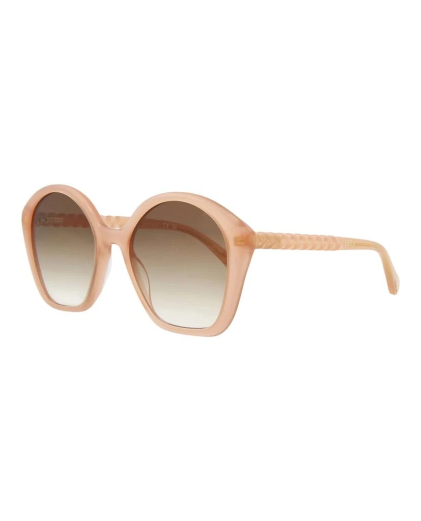 商品Chloé|女式 圆框醋酸纤维太阳镜,价格¥436,第2张图片详细描述