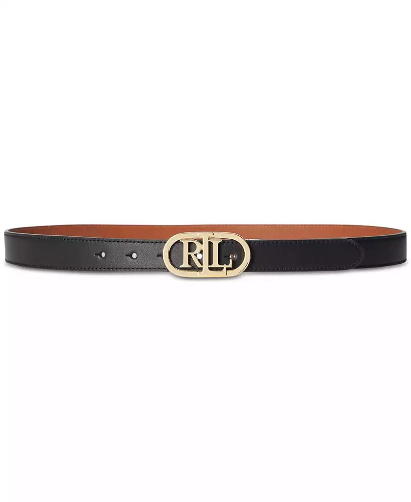 商品Ralph Lauren|Women's Logo Reversible Skinny Leather Belt,价格¥494,第3张图片详细描述