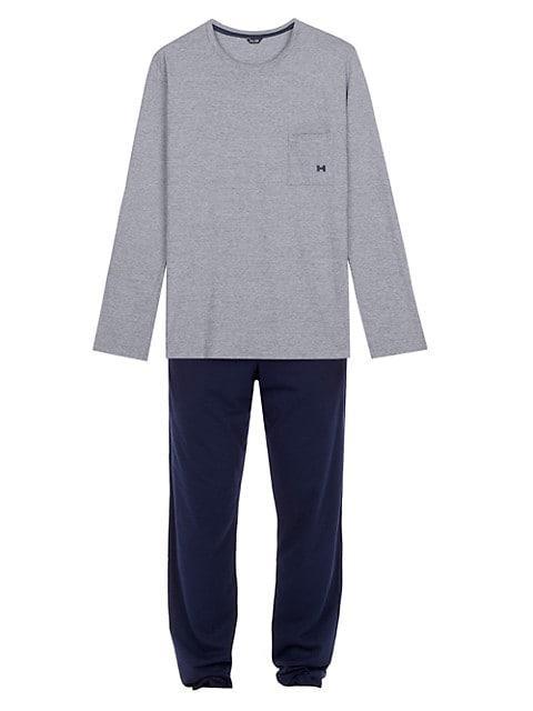 商品HOM|2-Piece Long-Sleeve Top & Pants Pajama Set,价格¥853,第1张图片