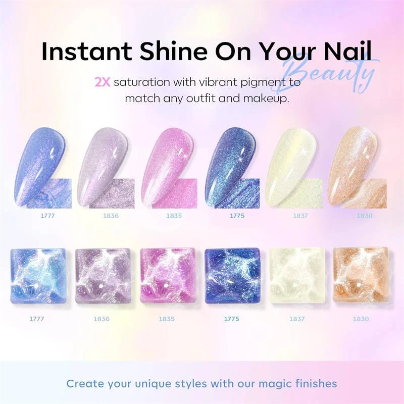 6 Shades Gel Nail Polish Set Collection 商品