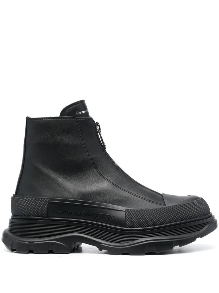 商品Alexander McQueen|ALEXANDER MCQUEEN - Tread Slick Ankle Boots,价格¥8782,第1张图片