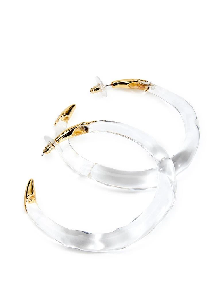 商品Alexis Bittar|Molten Lucite and 14kt gold-plated hoop earrings,价格¥2222,第3张图片详细描述