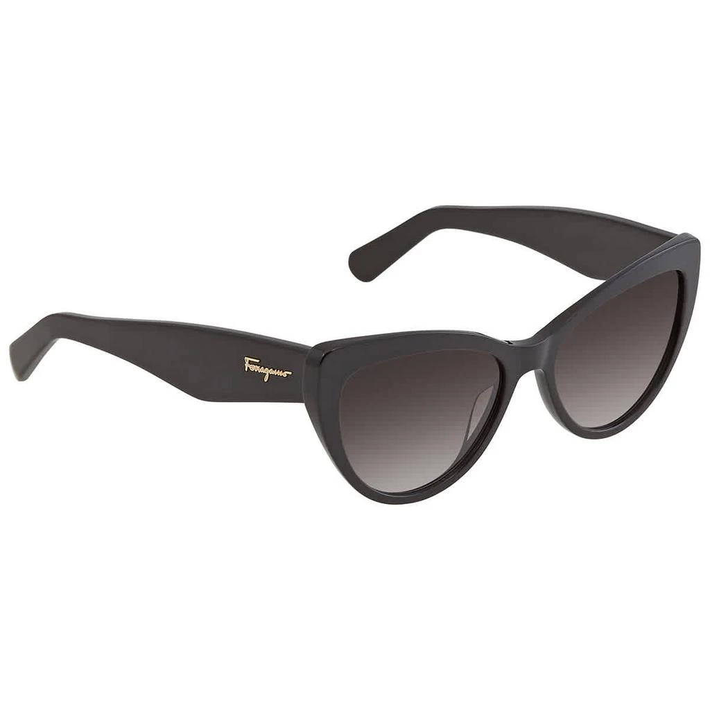 商品Salvatore Ferragamo|Salvatore Ferragamo Grey Cat Eye Ladies Sunglasses SF930S 001 56,价格¥564,第2张图片详细描述