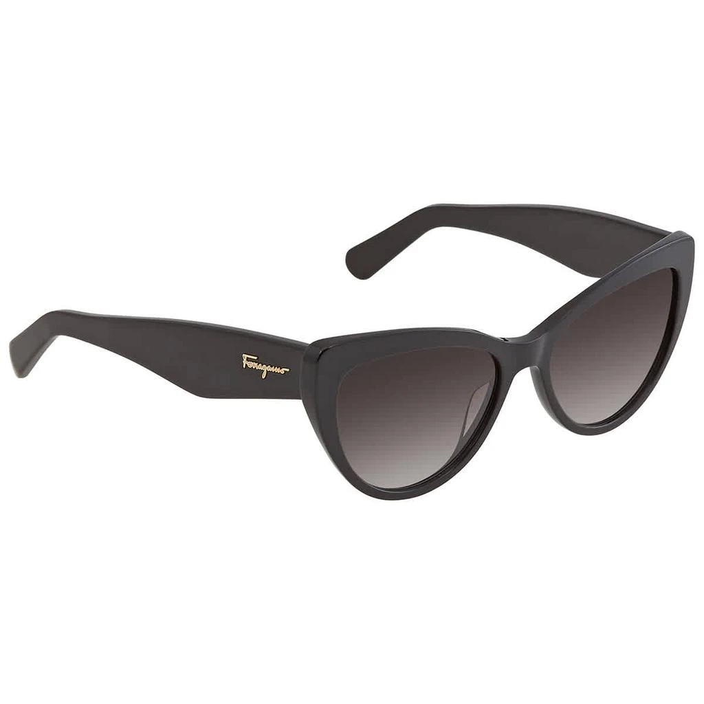 Salvatore Ferragamo Grey Cat Eye Ladies Sunglasses SF930S 001 56 2