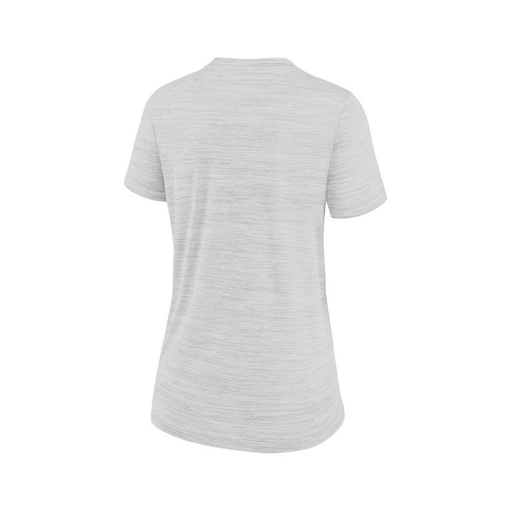 商品NIKE|Women's White San Francisco Giants 2021 MLB City Connect Velocity Space-Dye Performance V-Neck T-shirt,价格¥269,第4张图片详细描述