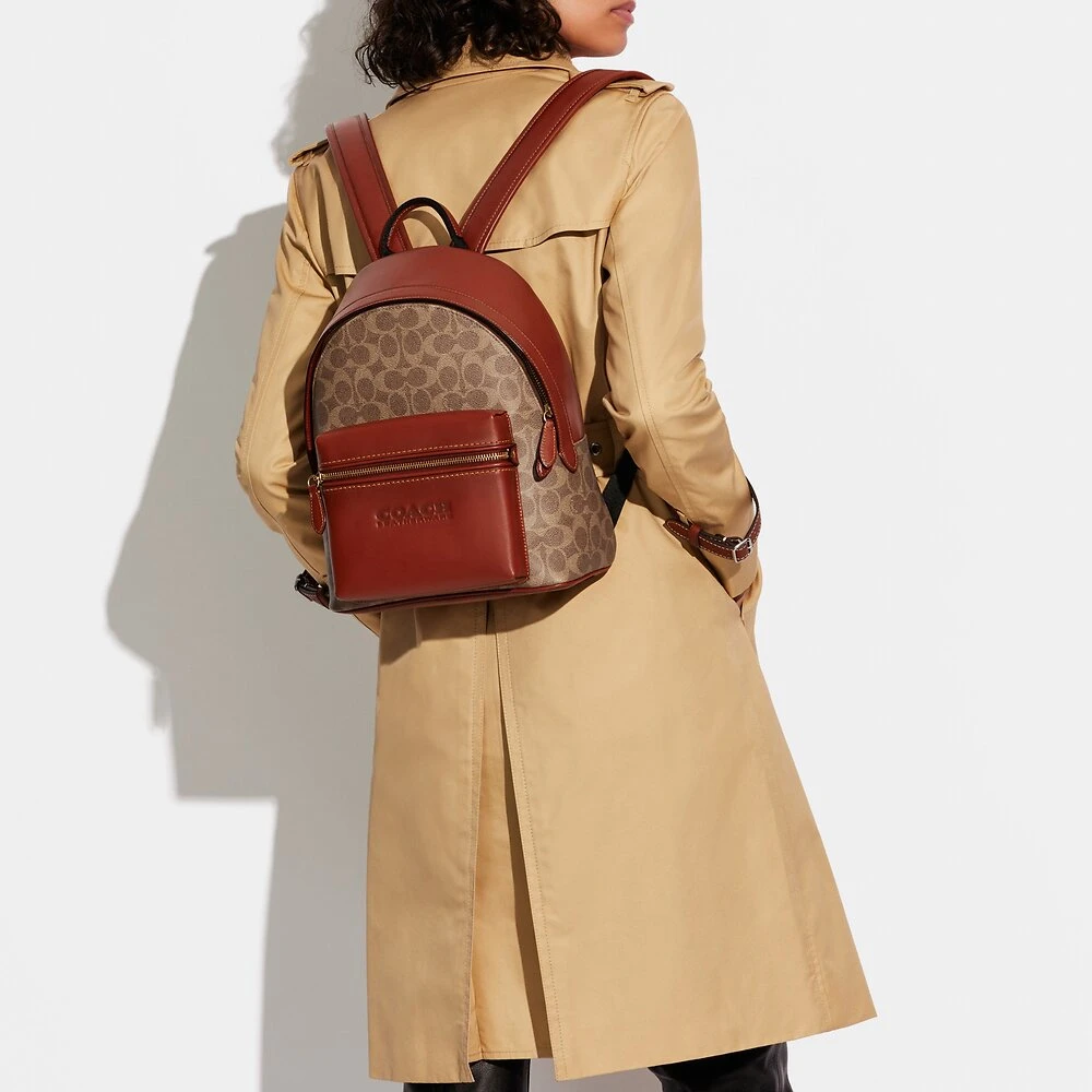 COACH 女士拼色双肩包 C8847B4NQ4 商品