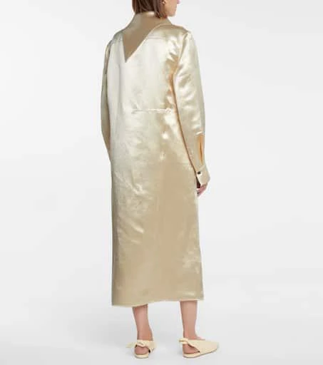 商品Jil Sander|不对称缎布中长连衣裙,价格¥9076,第3张图片详细描述